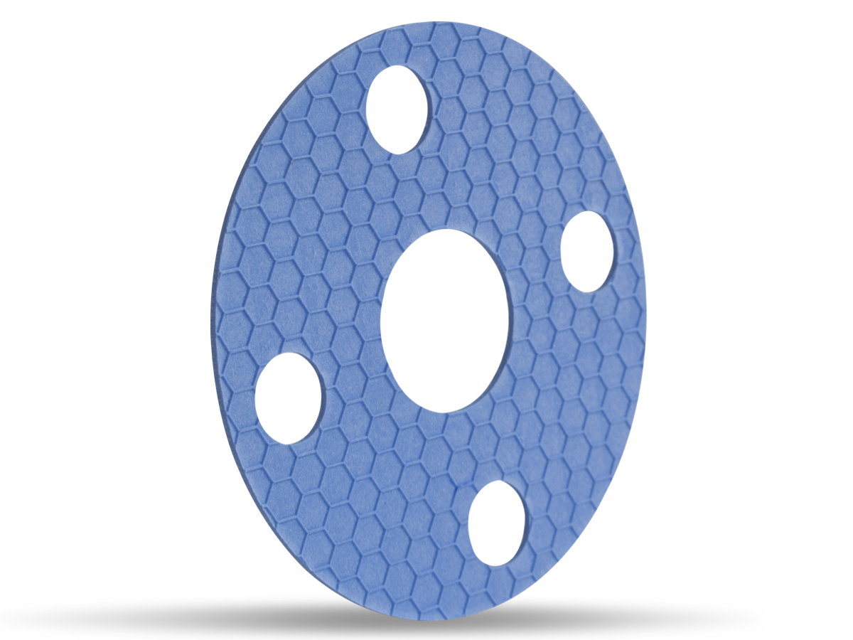 GYLON EPIX® Style 3504 EPX Branded Full Face Gasket,  PTFE with Aluminosilicate Microspheres, 2 Inch ASME B16.5 Class 150 0.094 Inch Thick  4 Bolt Holes