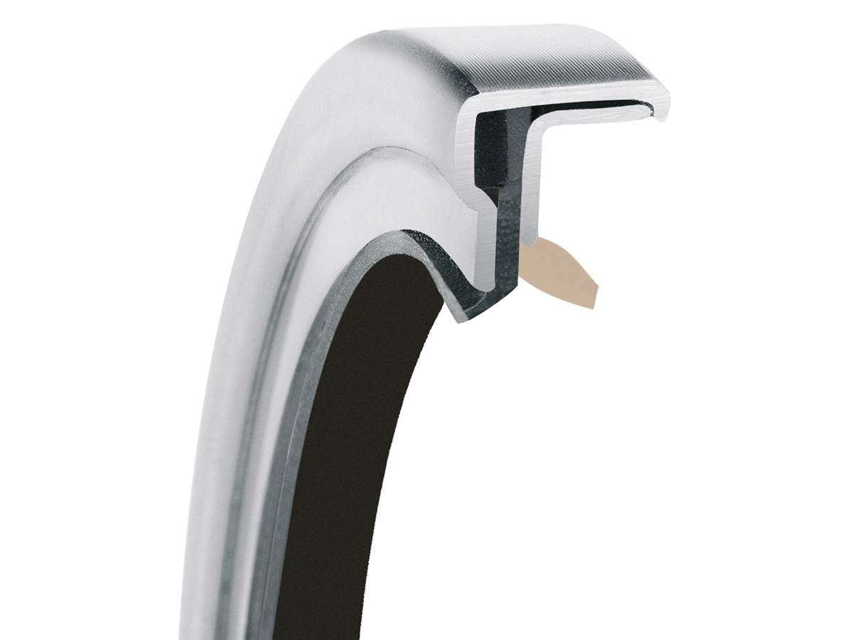 PS-SEAL® Rotary Shaft Seal, Single Lip, Dust Lip, KF Lip Material, FKM Static Seal Material, 2.362 Inch Shaft Size X 3.150 Inch Bore Size X 0.394 Inch Width, 0.197 Inch Preload, 73 psi Max Pressure