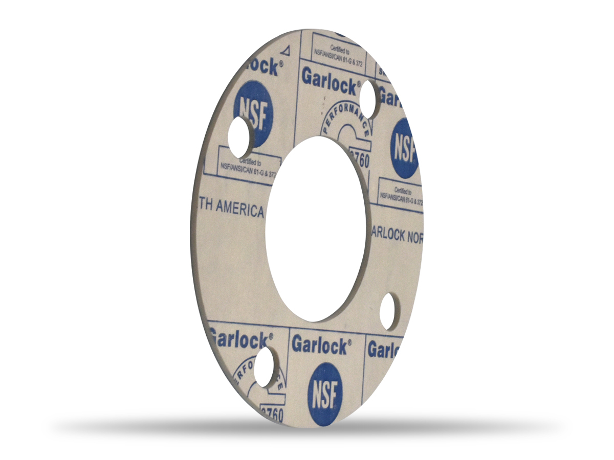 MULTI-SWELL™ Style 3760 Full Face Gasket, Synthetic Fiber with Proprietary Rubber Binder, 1 1/2 Inch ASME B16.5 Class 300, 0.063 Inch Thick, 4 Bolt Holes