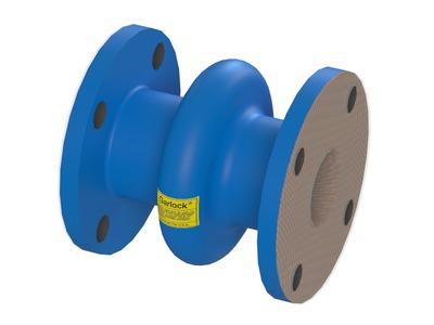 Style 204HP Pipe Expansion Joint, GUARDIAN® FEP Liner Tube Material, Chlorobutyl Cover Material, Polyester Body Material, 2.000 inch Inside Diameter, 6.000 inch Face-to-Face Length, 1 Hollow Arch, Holes for Following Flange Standard(s): ASME Class 250/300 A; Blue Paint