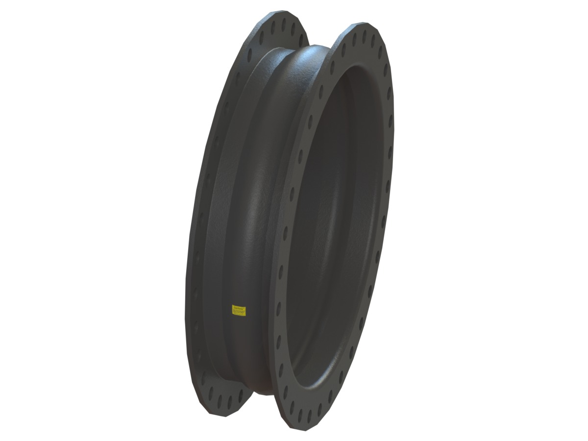 EZ-FLO® Style 206 Pipe Expansion Joint, Nitrile Tube Material, Neoprene Cover Material, Nylon Tire Cord Body Material, 36.000 inch Inside Diameter, 10.000 inch Face-to-Face Length, 1 Hollow Arch, Holes for Following Flange Standard(s): ASME Class 125/150 A; Uncoated