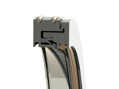 Garlock KLOZURE® GUARDIAN® Bearing Isolator/Labyrinth Seal, Flangeless, Standard, 316SS, 0.984 inch Shaft, 2.480 inch Bore, 0.626 inch Width