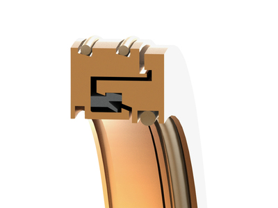 Garlock KLOZURE® GUARDIAN® Bearing Isolator/Labyrinth Seal, Flangeless, Bronze, 65.00 mm Shaft, 85.00 mm Bore, 15.90 mm Width