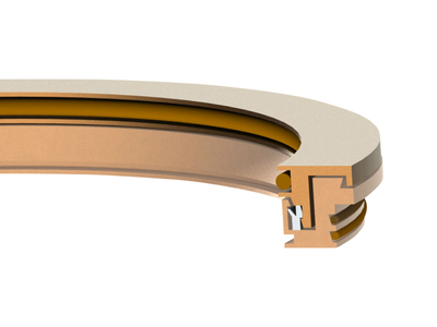 Garlock KLOZURE® GUARDIAN® Bearing Isolator/Labyrinth Seal, Flanged, Vertical, Standard, Bronze, 3.149 inch Shaft, 4.173 inch Bore, 0.701 inch Width, 0.325 inch Flange