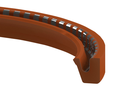 Model 23 Oil Seal, SPECIAL, Split, FDA Compliant Silicone, 1.500 inch Shaft, 2.375 inch Bore, 0.500 inch Width, Partially Encapsulated Spring