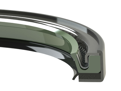 Garlock KLOZURE® Model 53G1 Oil Seal, MILL-RIGHT V, CRS, 11.024 in Shaft, 12.598 in Bore, 0.755 in Width, GYLON Excluder Lip