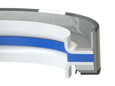 Garlock KLOZURE® Model 61DO Oil Seal, FDA Compliant GYLON, 316SS, 1.654 in Shaft, 2.441 in Bore, 0.438 in Width, Dual Opposed lips