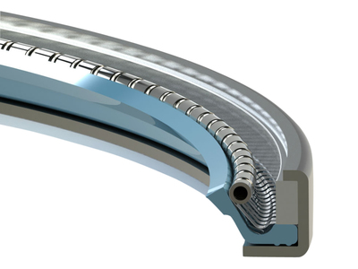 KLOZURE® Model 64 Oil Seal, Silicone (VMQ), CRS, 10.000 in Shaft, 11.500 in Bore, 0.688 in Width