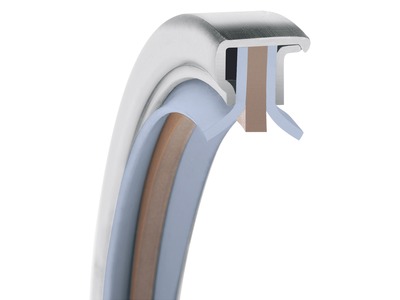 PS-SEAL®, Dual Back-to-Back Lips Rotary Shaft Seal, GYLON Blue Lip Material, 1.4571/316Ti Case Material, FKM Static Seal Material, 60.00 mm Shaft Size X 80.00 mm Bore Size X 10.00 mm Width, 5.00 mm Preload, 10.00 bar Max Pressure