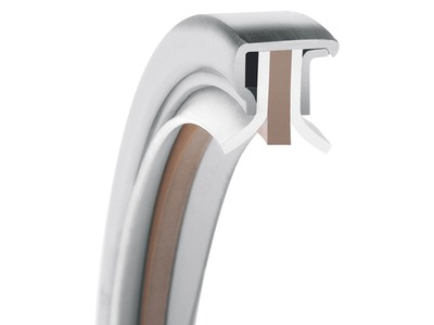 PS-SEAL®, Dual Back-to-Back Lips Rotary Shaft Seal, GYLON White Lip Material, 1.4571/316Ti Case Material, FKM Static Seal Material, 25.00 mm Shaft Size X 40.00 mm Bore Size X 8.00 mm Width, 3.00 mm Preload, 10.00 bar Max Pressure