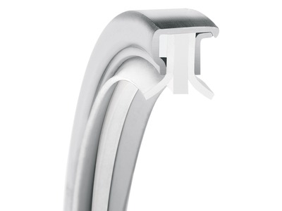 PS-SEAL®, Dual Back-to-Back Lips Rotary Shaft Seal, GYLON White Lip Material, 1.4571/316Ti Case Material, GYLON White Static Seal Material, 30.00 mm Shaft Size X 42.00 mm Bore Size X 8.00 mm Width, 4.00 mm Preload, 10.00 bar Max Pressure