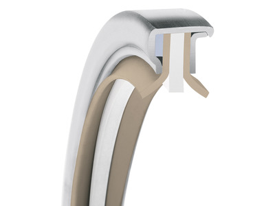 PS-SEAL®, Dual Back-to-Back Lips Rotary Shaft Seal, F Lip Material, 1.4571/316Ti Case Material, GYLON Blue Static Seal Material, 95.00 mm Shaft Size X 120.00 mm Bore Size X 12.00 mm Width, 5.00 mm Preload, 10.00 bar Max Pressure