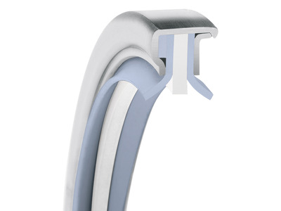 PS-SEAL®, Dual Back-to-Back Lips Rotary Shaft Seal, GYLON Blue Lip Material, 1.4571/316Ti Case Material, GYLON Blue Static Seal Material, 100.00 mm Shaft Size X 120.00 mm Bore Size X 12.00 mm Width, 5.00 mm Preload, 10.00 bar Max Pressure