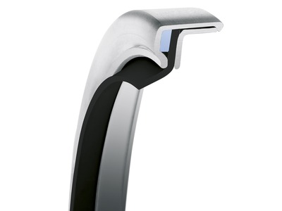 PS-SEAL® Rotary Shaft Seal, Single Reverse Lip, MS Lip Material, 1.4571/316Ti Case Material, 1.969 Inch Shaft Size X 2.559 Inch Bore Size X 0.315 Inch Width, 0.197 Inch Preload, 145 psi Max Pressure