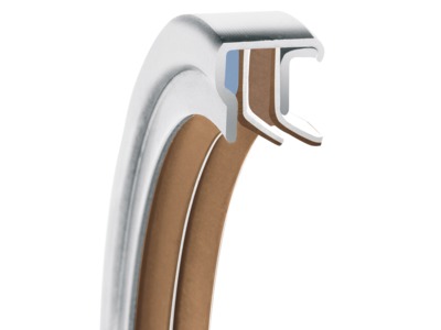 PS-SEAL®, Dual Tandem Lips Rotary Shaft Seal, GYLON Brown-White Lip Material, 1.4571/316Ti Case Material, GYLON Blue Static Seal Material, 65.00 mm Shaft Size X 85.00 mm Bore Size X 10.00 mm Width, 5.00 mm Preload, 5.00 bar Max Pressure