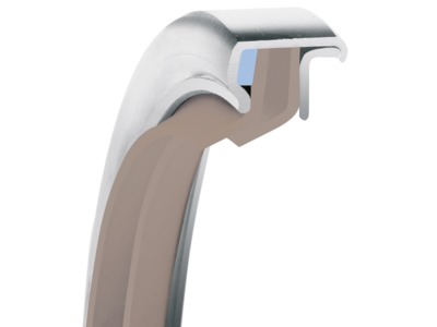 PS-SEAL® Rotary Shaft Seal, Dual Tandem Reverse Lips, F Lip Material, 1.4571/316Ti Case Material, GYLON Blue Static Seal Material, 2.362 Inch Shaft Size X 3.150 Inch Bore Size X 0.394 Inch Width, 0.118 Inch Preload