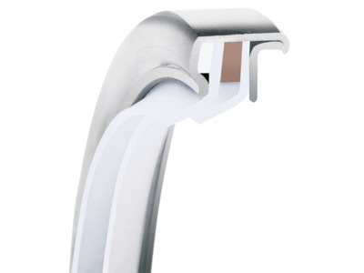 PS-SEAL®, Dual Tandem Reverse Lips Rotary Shaft Seal, GYLON White Lip Material, 1.4571/316Ti Case Material, GYLON White Static Seal Material, 100.00 mm Shaft Size X 120.00 mm Bore Size X 12.00 mm Width, 5.00 mm Preload, 5.00 bar Max Pressure