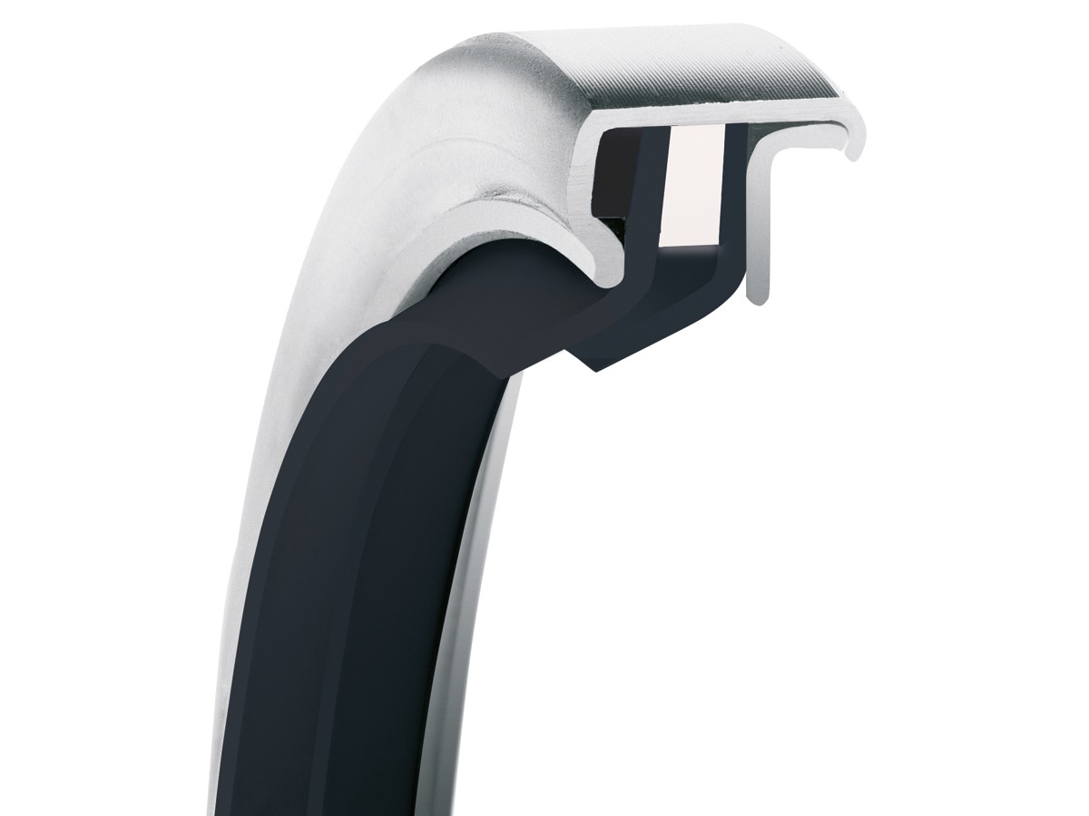 PS-SEAL®, Dual Tandem Reverse Lips Rotary Shaft Seal, MS Lip Material, 1.4571/316Ti Case Material, FKM Static Seal Material, 150.00 mm Shaft Size X 180.00 mm Bore Size X 15.00 mm Width, 5.00 mm Preload, 5.00 bar Max Pressure