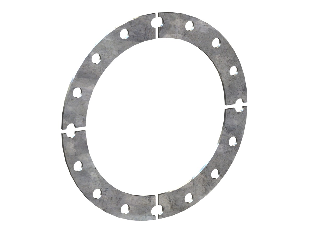 High Pressure Retaining Ring, Galvanized A-36 Carbon Steel, for 18.000 inch Inside Diameter Expansion Joint, ASME Class 125/150 A