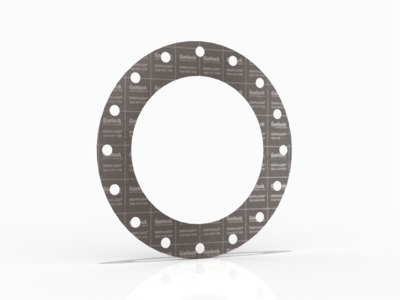 GRAPH-LOCK® Style 3124/3126 Full Face Gasket, Graphite, 10 Inch ASME B16.5 Class 300, 0.063 Inch Thick, 16 Bolt Holes