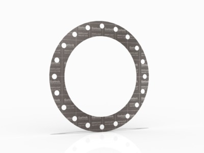 GRAPH-LOCK® Style 3124/3126 Full Face Gasket, Graphite, 14 Inch ASME B16.5 Class 300, 0.063 Inch Thick, 20 Bolt Holes