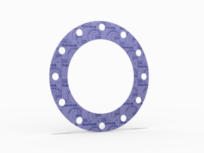 BLUE-GARD® Style 3400 Full Face Gasket, Aramid Fiber with SBR Binder, 10 Inch ASME B16.5 Class 150, 0.063 Inch Thick, 12 Bolt Holes