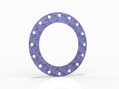 BLUE-GARD® Style 3400 Full Face Gasket, Aramid Fiber with SBR Binder, 10 Inch ASME B16.5 Class 300, 0.063 Inch Thick, 16 Bolt Holes