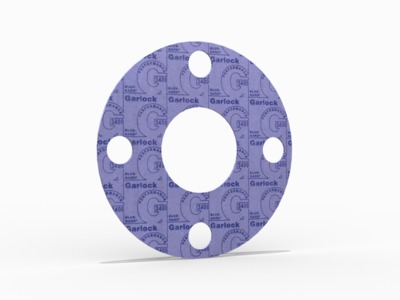 BLUE-GARD® Style 3400 Full Face Gasket, Aramid Fiber with SBR Binder, 1 1/2 Inch ASME B16.5 Class 150, 0.063 Inch Thick, 4 Bolt Holes