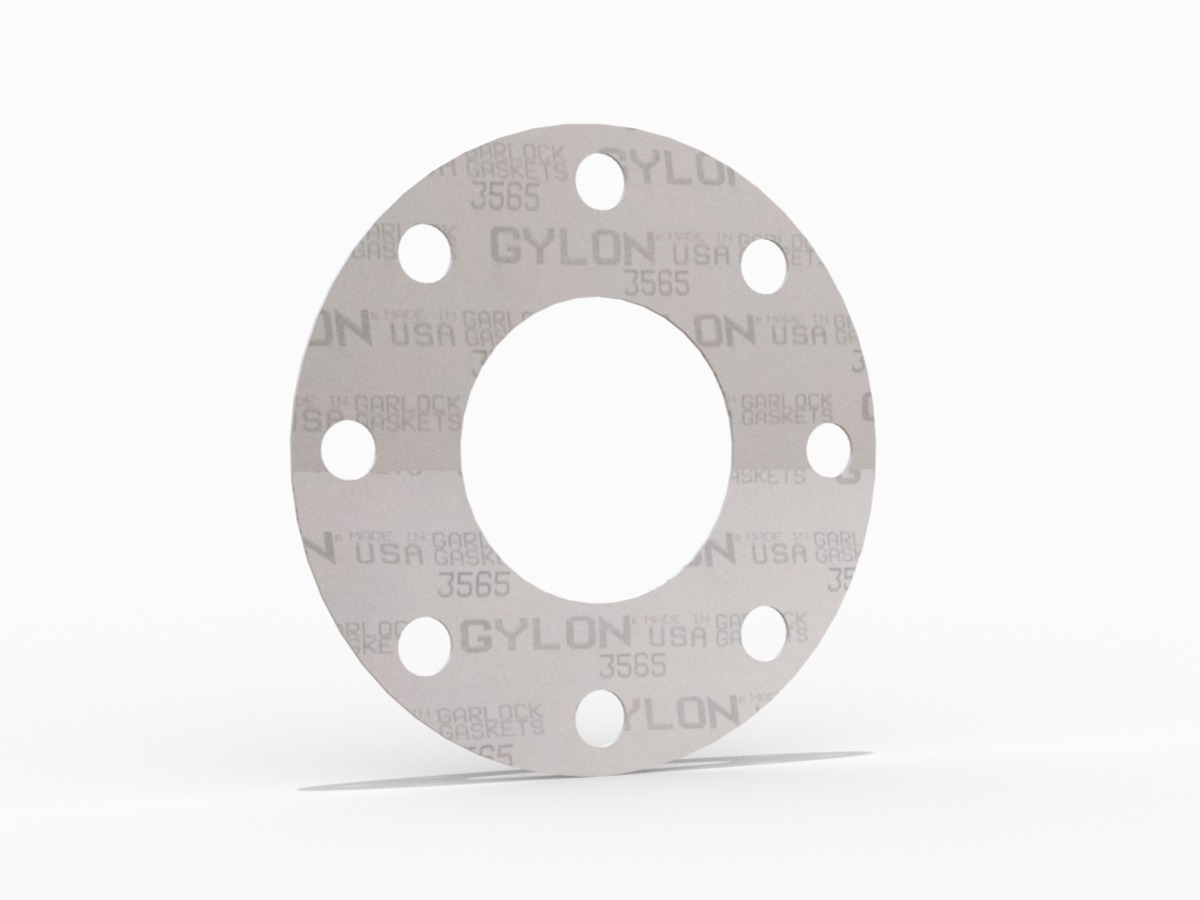 ENVELON™ Style 3565 Full Face Gasket, PTFE with Aluminosilicate Microspheres, 3 1/2 Inch ASME B16.5 Class 300, 0.063 Inch Thick, 8 Bolt Holes