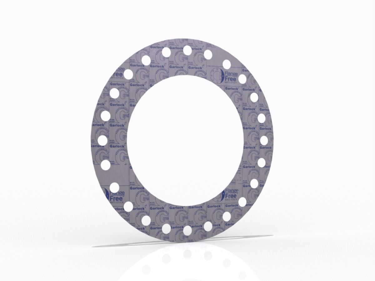 BLUE-GARD® Style 3700 Full Face Gasket, Aramid Fiber with EPDM Binder, 18 Inch ASME B16.5 Class 300, 0.125 Inch Thick, 24 Bolt Holes