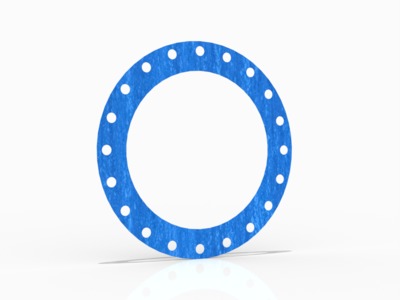 MULTI-SWELL™ Style 3760U Full Face Gasket, Synthetic Fiber with Proprietary Rubber Binder, 14 Inch ASME B16.5 Class 300, 0.063 Inch Thick, 20 Bolt Holes