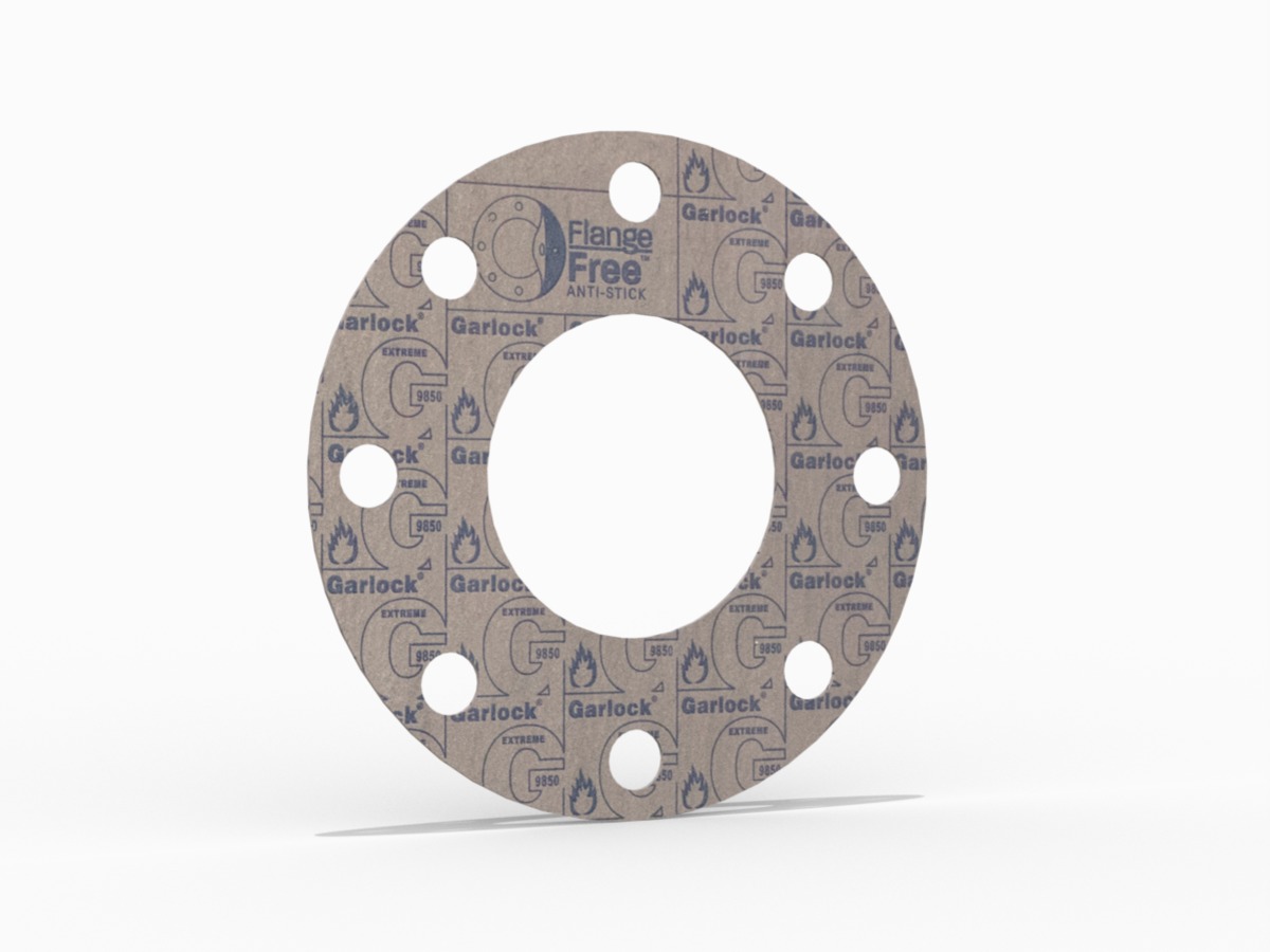 Style 9850 Full Face Gasket, Carbon Fiber with Nitrile Binder(NBR), 1 1/2 Inch ASME B16.5 Class 300, 0.063 Inch Thick, 4 Bolt Holes