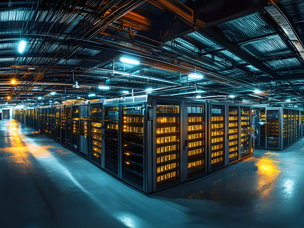 Liquid cooling piping system with precision-sealed flanges supporting data center facility and technology cooling loops.